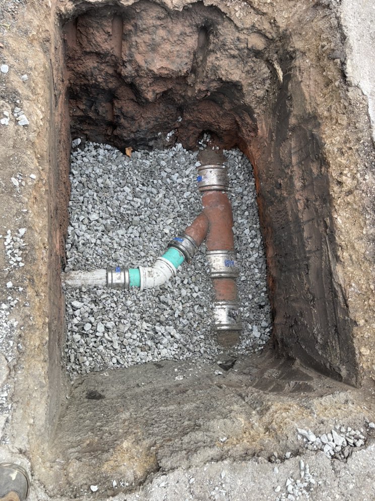 Pipe repair and replacement work