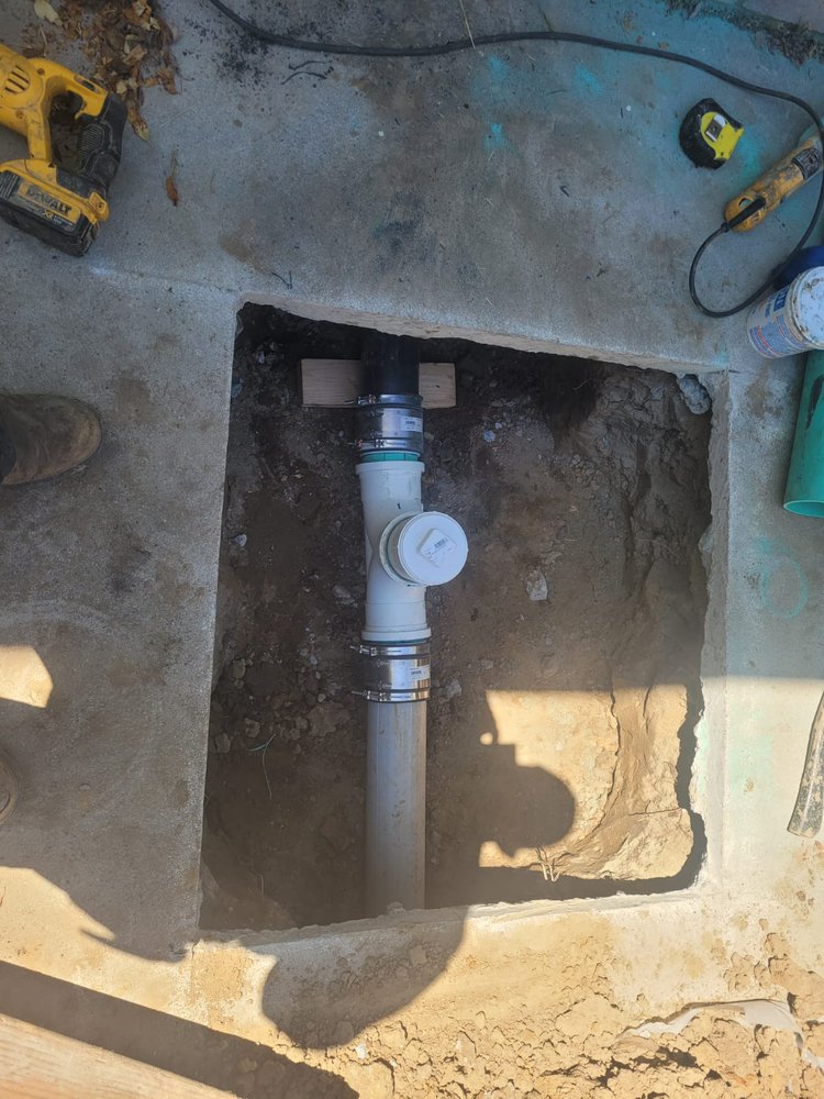 Trench work for sewer lines
