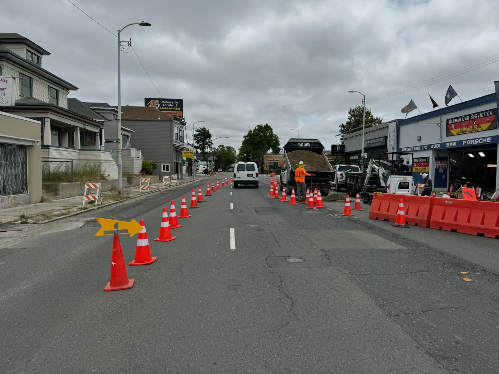 Residential underground construction in San Leandro