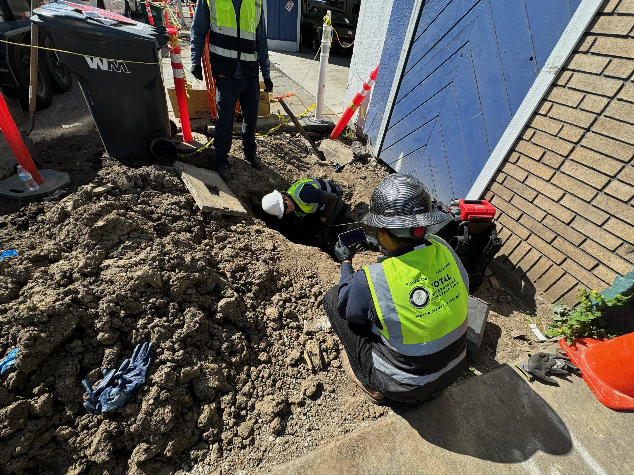 Total UC crew on-site reviewing project scope