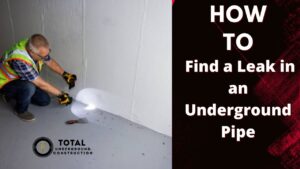 How Do You find an underground pipe leak