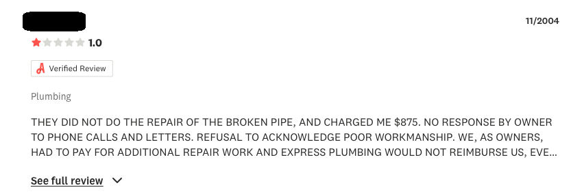 Express Plumbing Review 4