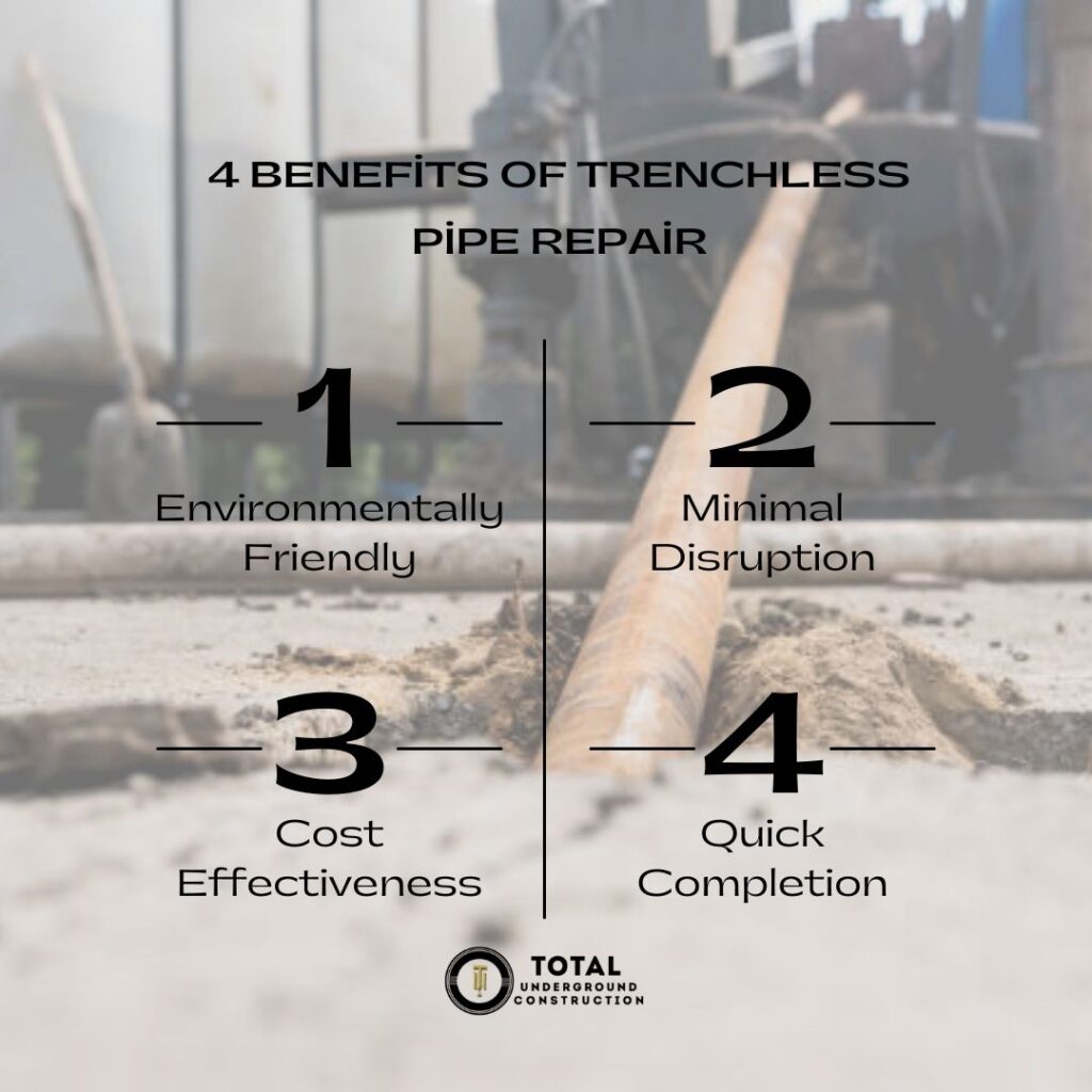 4 Benefits of Trenchless Pipe Repair