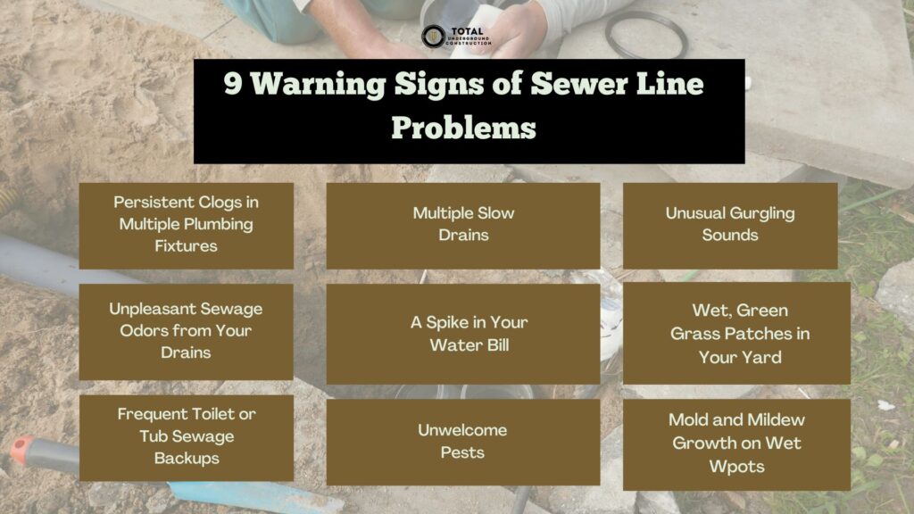 9 Warning Signs of Sewer Line Problems